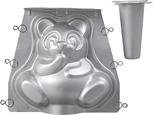 Miniatura 4 de Wilton Teddy Bear - Juego de cacerolas 3D un oso de peluche hecho de tarta sorprende a tu hijo con un pastel de cumpleaños para recordarlo decorarlo