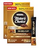 Nescafé, Taster's Choice, Instant Coffee Beverage, Hazelnut, 16 Packets, 0.1 oz (3 g) Each - 2pc