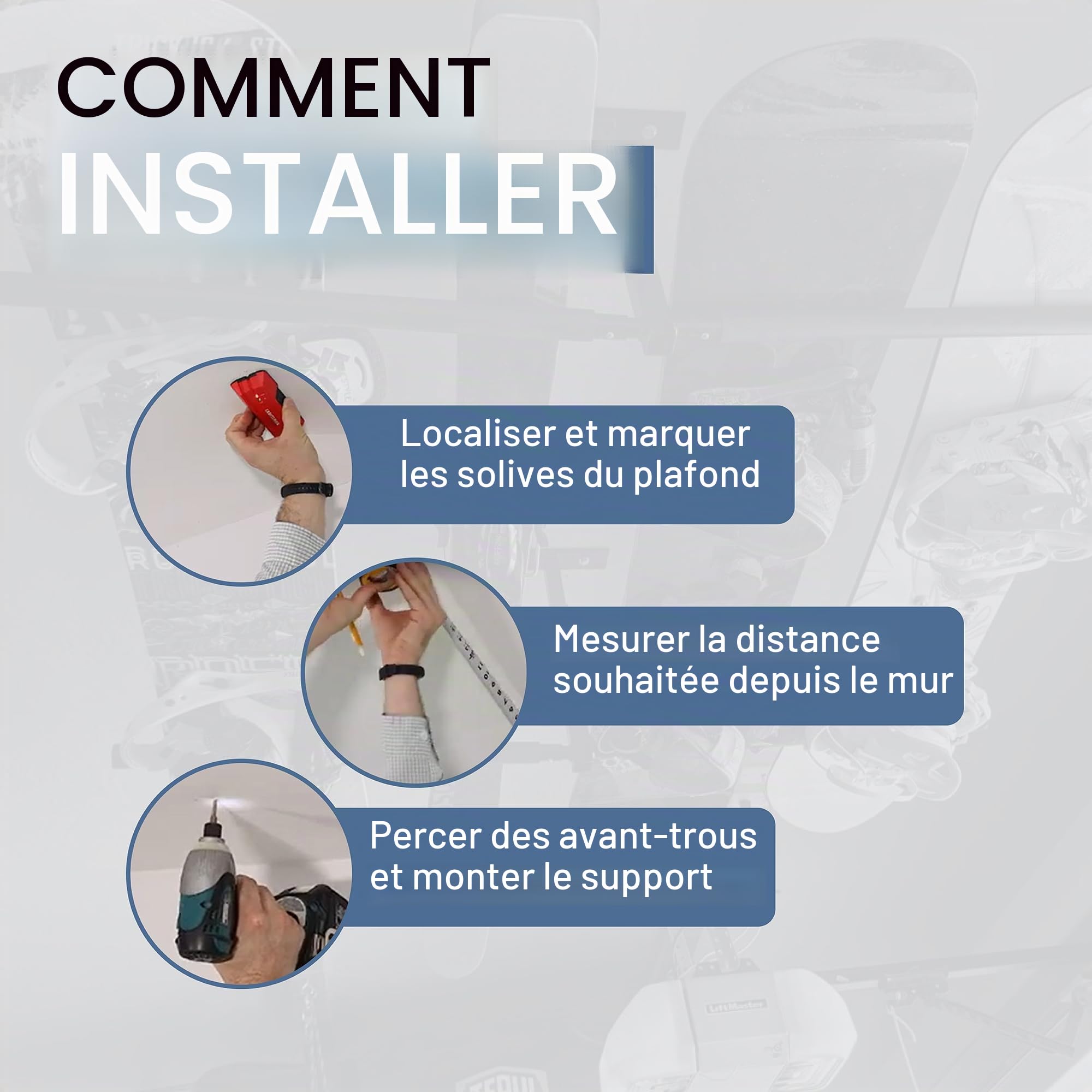 StoreYourBoard Support de rangement plafond pour ski et snowboard, 2 ports