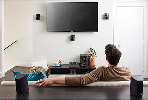 Miniatura 2 de Goldwood Bluetooth 5.1 Sistema de altavoces de cine en casa con pantalla LED, sintonizador FM, entradas USB/SD, juego de 6 piezas con control