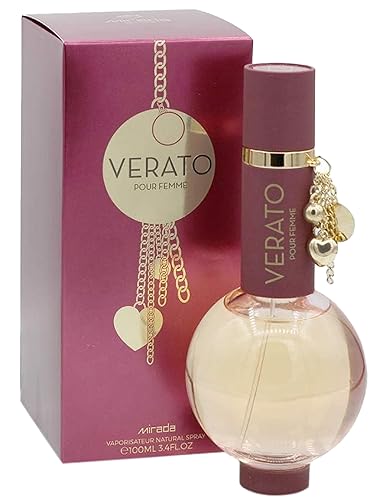 Vista 13 de MIRADA Verato Ámbar, Perfume para mujer Eau de Parfum (EDP) 3.4 FL. Oz (100ml), Perfume femenino con notas de Ylang-Ylang, flores blancas