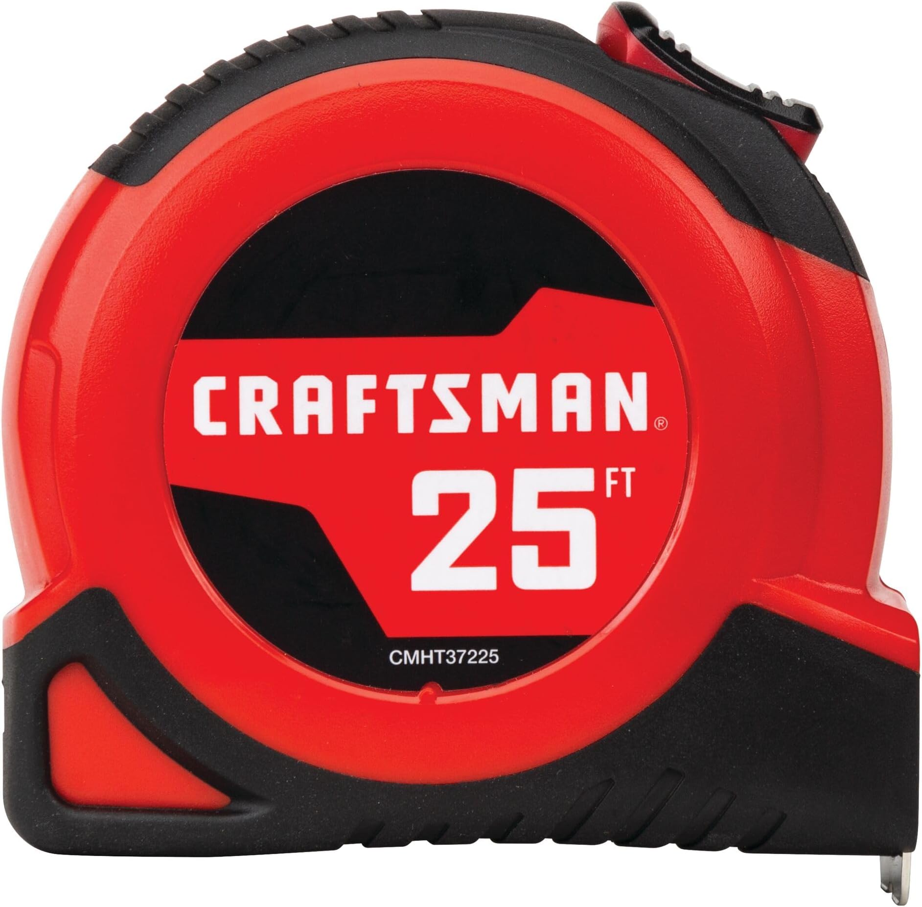 CRAFTSMAN 25-Ft Tape Measure with Fraction Markings, Retractable, Self-Locking Blade (CMHT37225)
