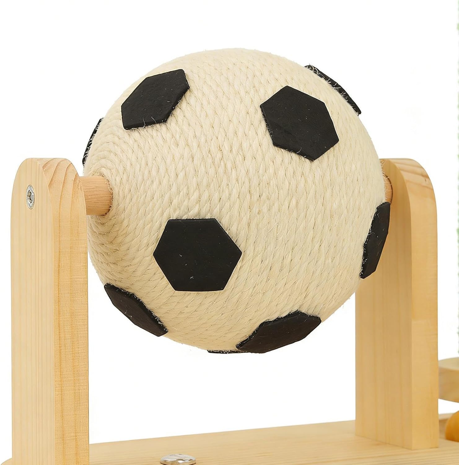 Cat Scratching Post, Wooden Vertical Toy, 15.74x14.96x7.48 Inches Interactive Mint, Ball Play Training, Indoor Outdoor Floor Stimulation, Best Accessory for Hunting Simulation Home Birthday Valentines