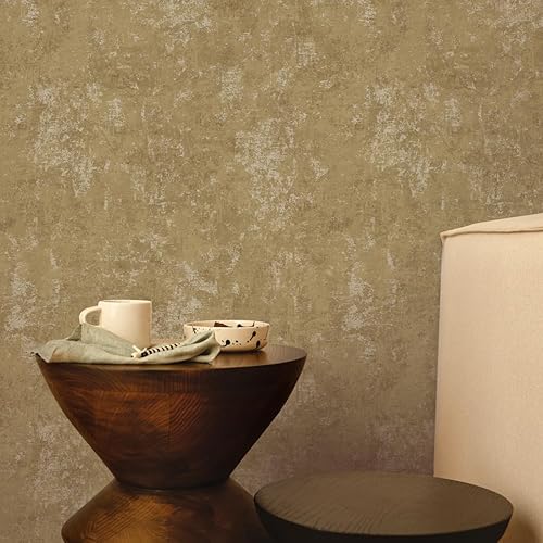 Miniatura 4 de Tempaper Papel tapiz removible de hoja dorada envejecida de color dorado metálico, 20.5 pulgadas x 33 pies, fabricado en los Estados Unidos