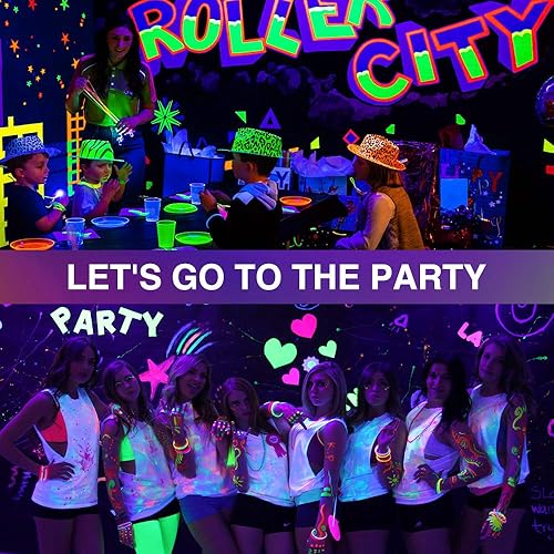 Miniatura 10 de Onforu Paquete de 2 luces LED negras de 30 W, luz de inundación de luz negra con enchufe, IP66 impermeable, para fiesta de baile de Halloween