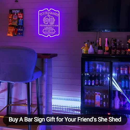 Miniatura 9 de Letreros de barra de neón personalizados para pared de bar del hogar, letrero de neón personalizable para el hogar para cueva de hombre, letrero LED
