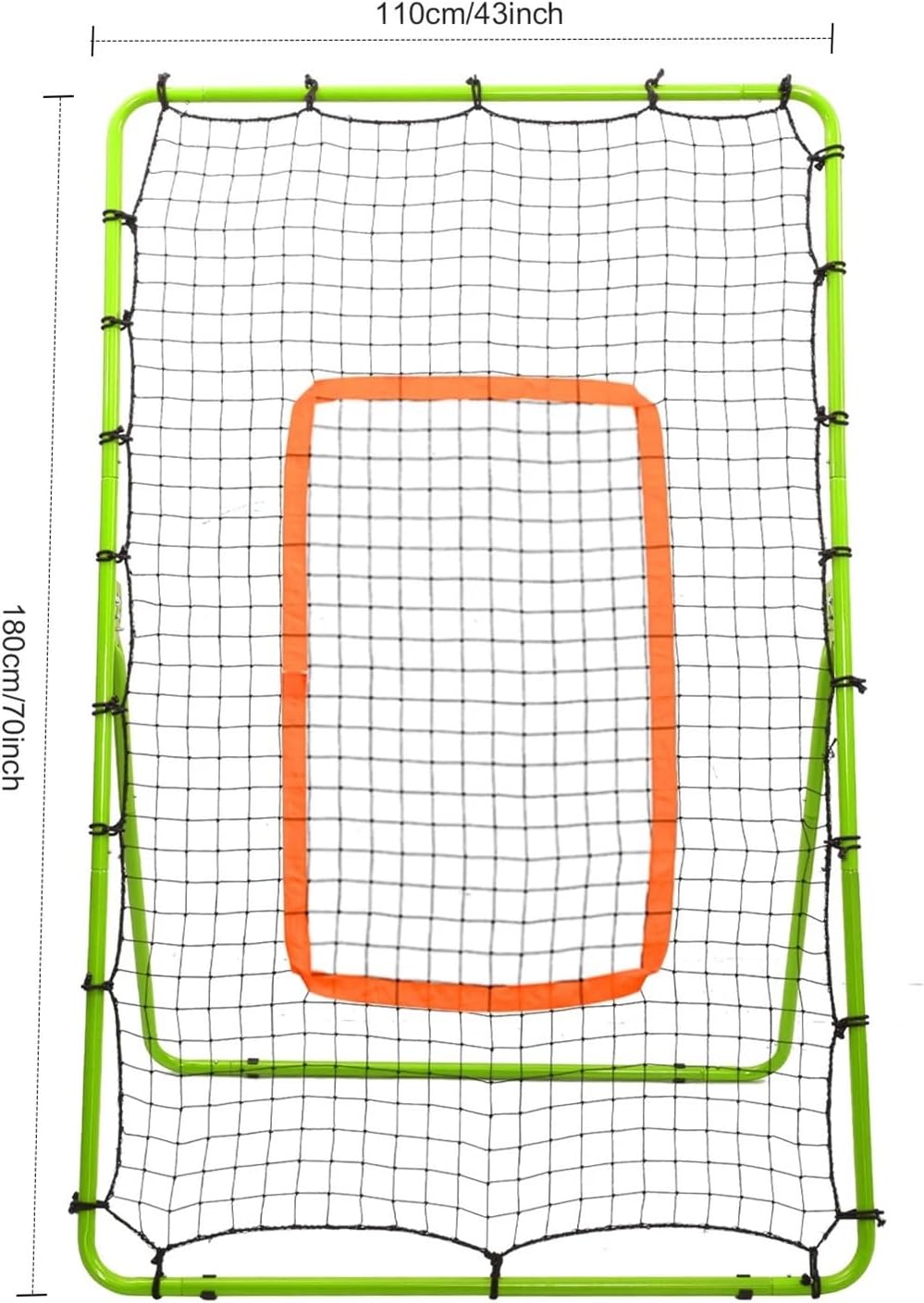 Soccer Rebounder Net Volleyball Rebound Net Rebounder 180x110cm Practice with 4 Adjustable