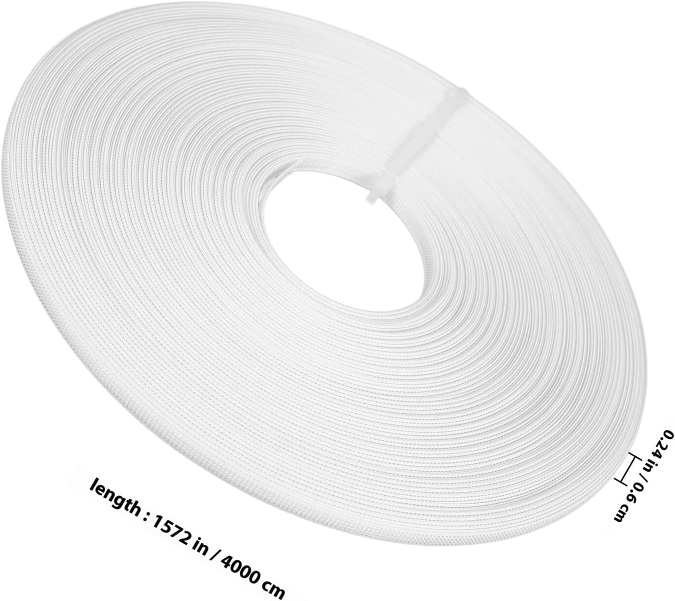 SEWCHICS Multi-Function Polyester Boning Roll 6mm Wide High Density White Sewing Boning for Corset Bridal Gown Evening Wear DIY Dressmaking Accessories