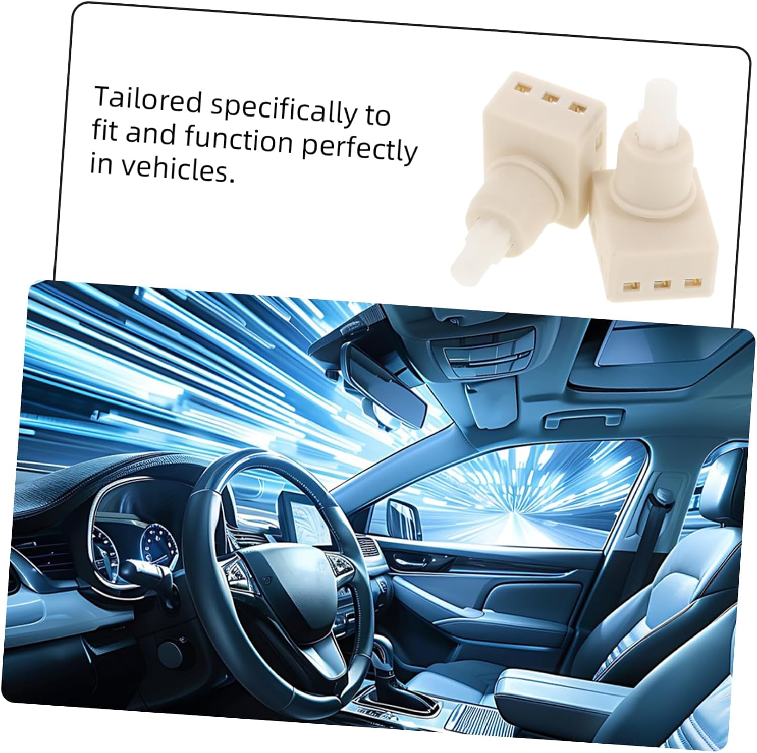 PRETYZOOM 2pcs Vehicle Dome Light Installation Car Interior Dome Lamp Compatible Material Modern Design for Enhanced Automotive Interiors
