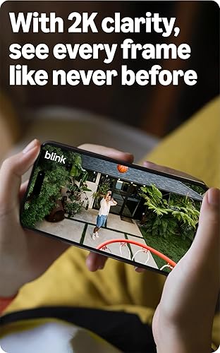 Blink Outdoor 2K+ (newest model) — Wireless smart security camera, 2K video resolution, enhanced audio, two-year battery. Sync Module Core included — 2 camera system (Black) 2