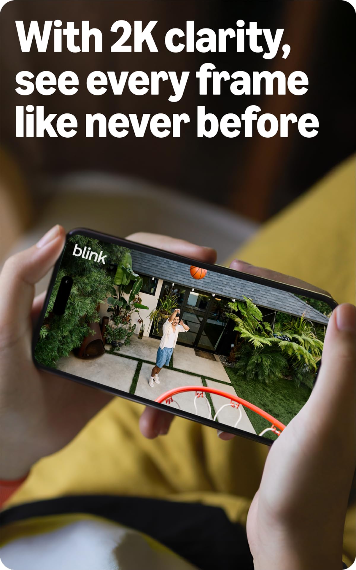 Blink Outdoor 2K+ (newest model) — Wireless smart security camera, 2K video resolution, color night vision, enhanced audio, two-year battery. Sync Module Core included — 3 camera system (Black)