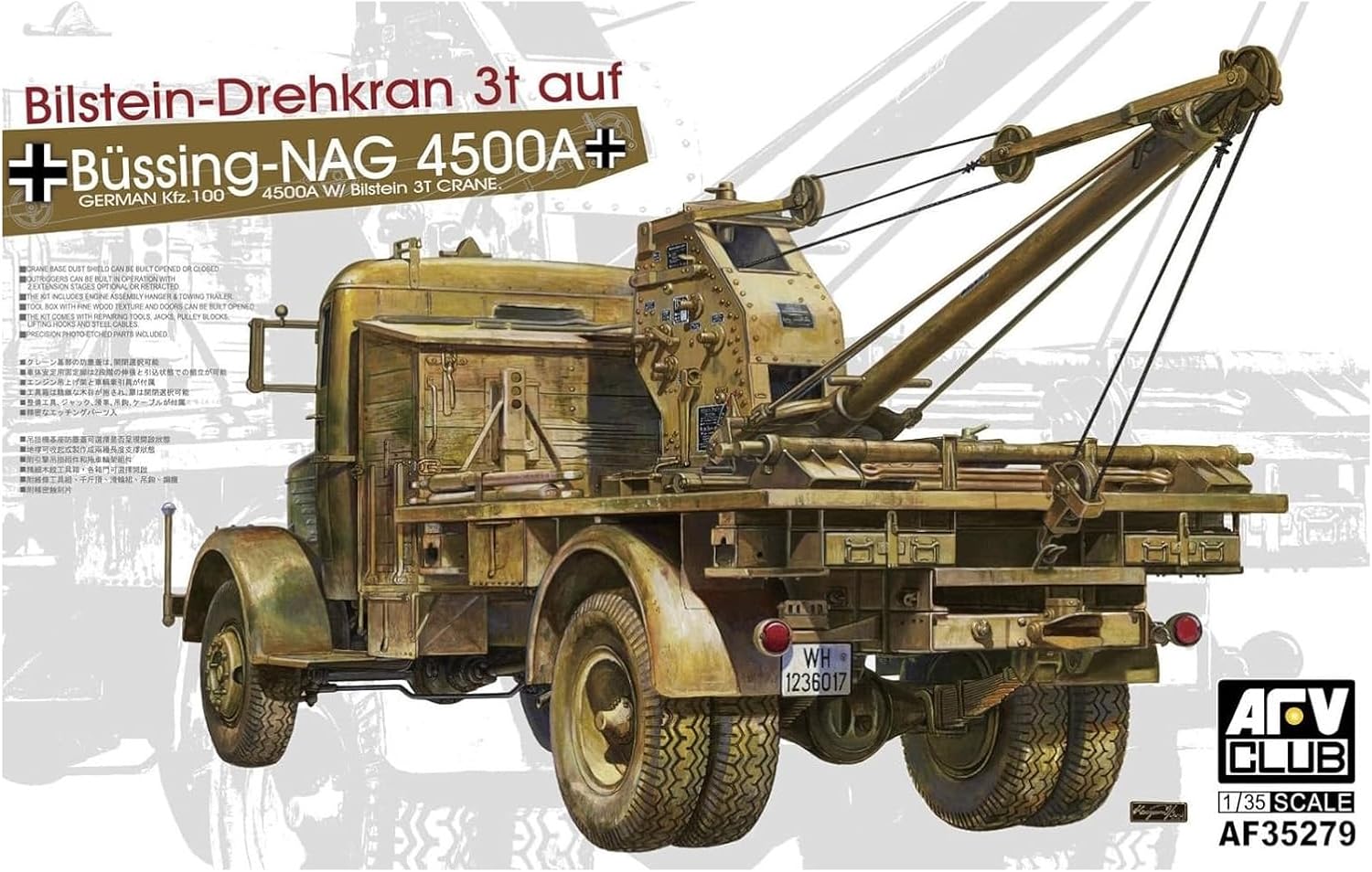 AFV Club Bussing NAG with Crane Model Kit (1/35 Scale) (AC35279)