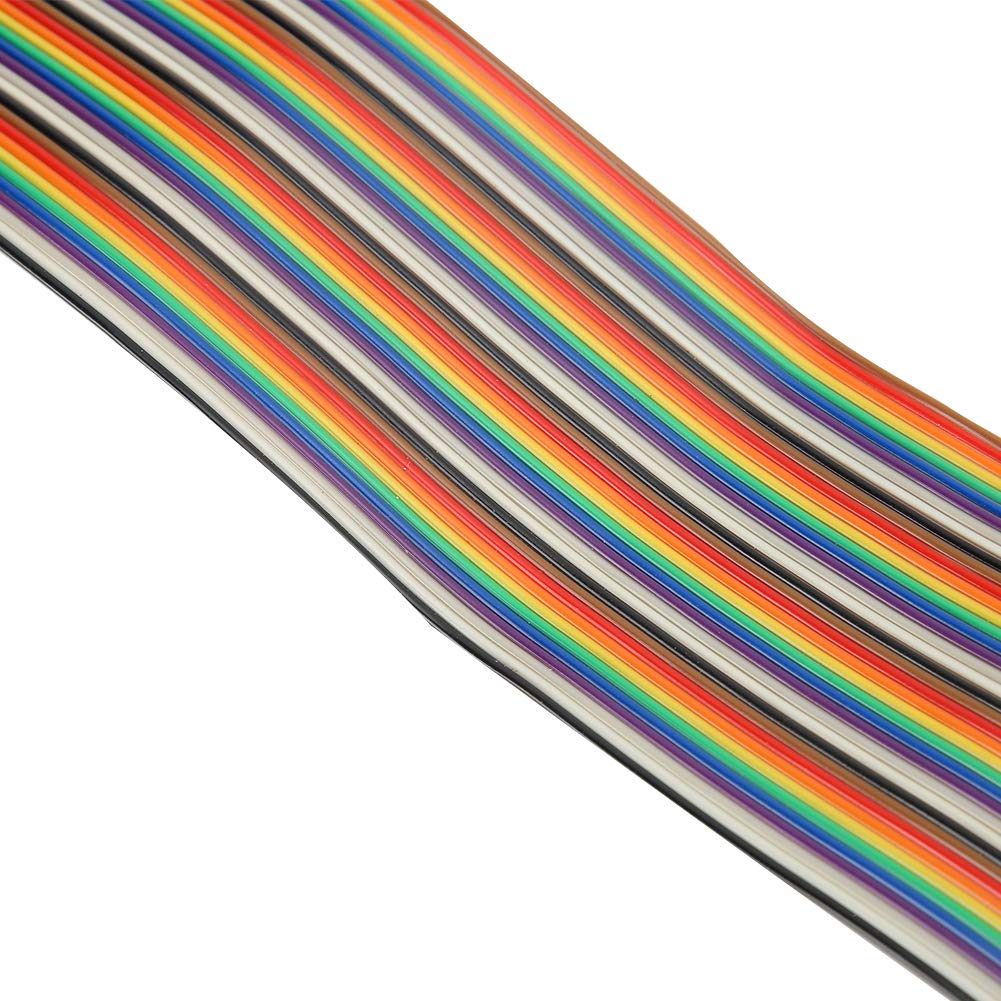Goshyda GPIO Cable, 5Pcs 20cm Male to Female 40pin GPIO Ribbon Cable Wire Computer Accessories 20cm for Connection 3.5" LCD Screen(Male to Female)