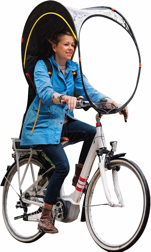 Protection Contre La Pluie Et Le Vent Pour Siège Arrière De Vélo - 78 X 55 X 45 Cm - Pliable Et Portable - Transparent - Pour Siège De Vélo D'enfant