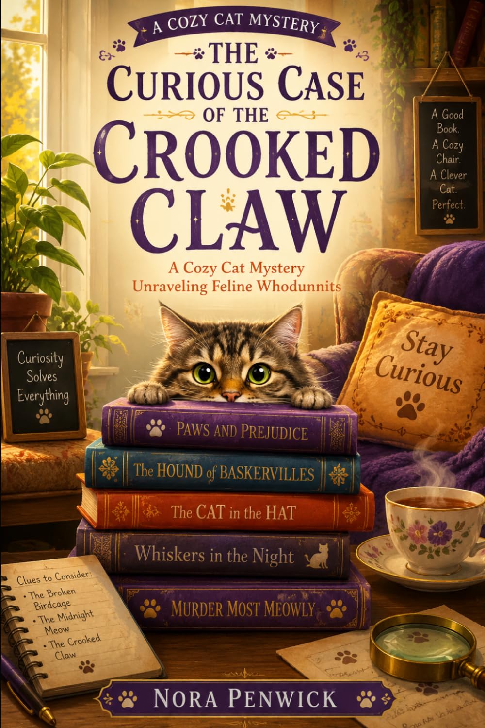 The Curious Case of the Crooked Claw: A Cozy Cat Mystery Unraveling Feline Whodunnits (The Whiskerville Mysteries)
