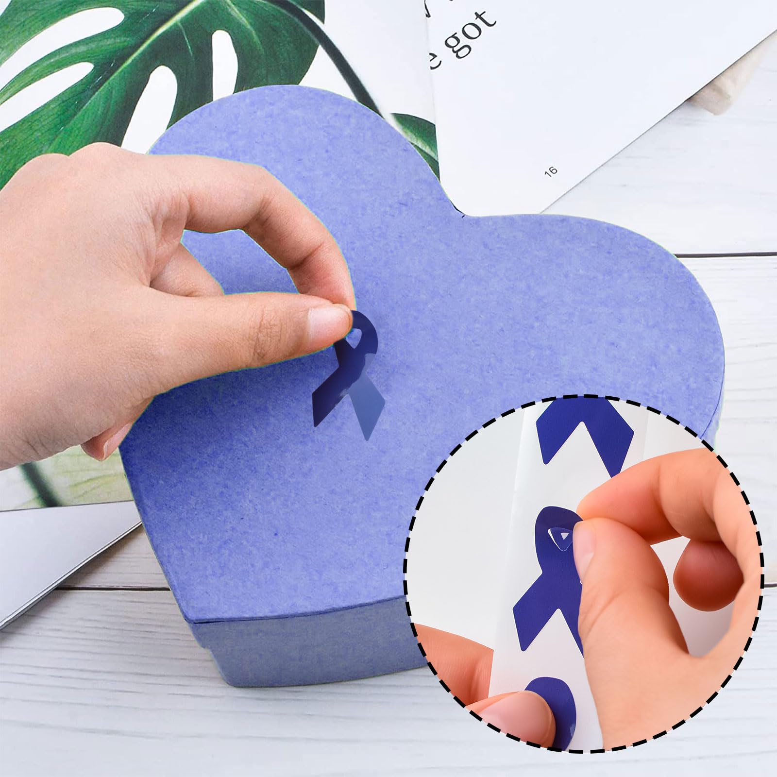 Lot De 50 Broches Ruban Bleu WANDIC - Sensibilisation Cancer Côlon/prostate - Métal