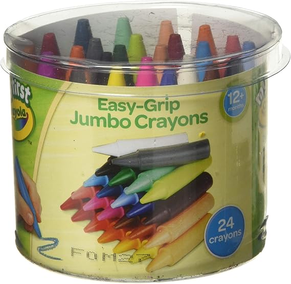 My First Crayola 24 Jumbo-Buntstifte Easy-Grip, Jumbo-Malkreide Mehrfarbig  : Amazon.de: Spielzeug