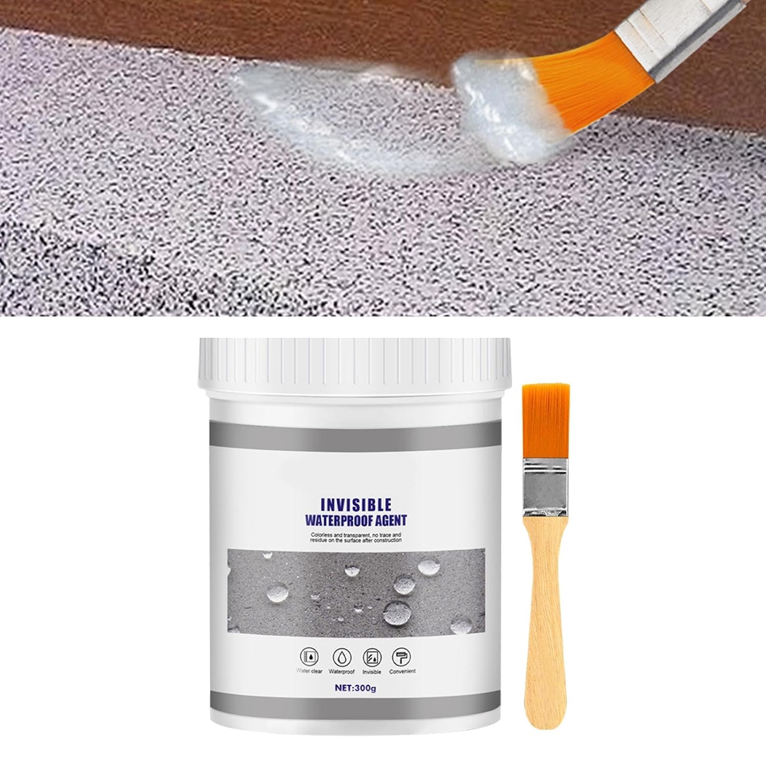 Agente Impermeável Invisível, Selante de Ligação Forte, Selante Isolante à Prova D'água, Agente de Reparo de Parede, Agente Anti-vazamento (300g) Agente Impermeável Invisível, Selante de Ligação Forte, Selante Isolante à Prova D'água, Agente de Reparo de Parede, Agente Anti-vazamento (300g)