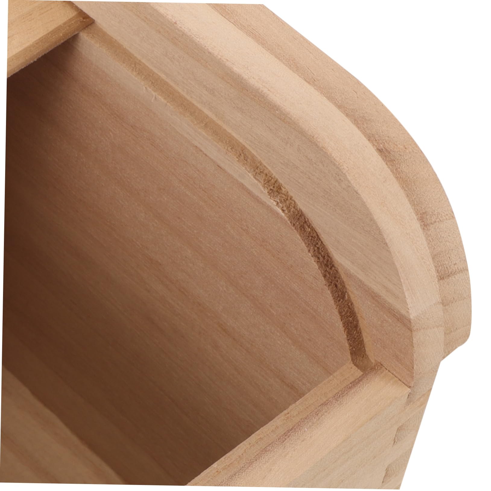 ULTECHNOVO Bac de Stockage pour Riz en Bois avec Couvercle, Seau Alimentaire 5Kg, Garde Grains Propres et Secs, Cuisine