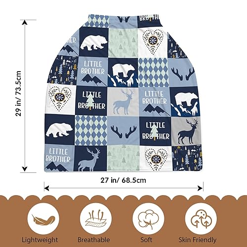 Miniatura 3 de lanleay Woodland Deer - Funda de asiento de coche para bebé, funda de asiento de coche de bebé, funda de asiento de auto de enfermería, funda de