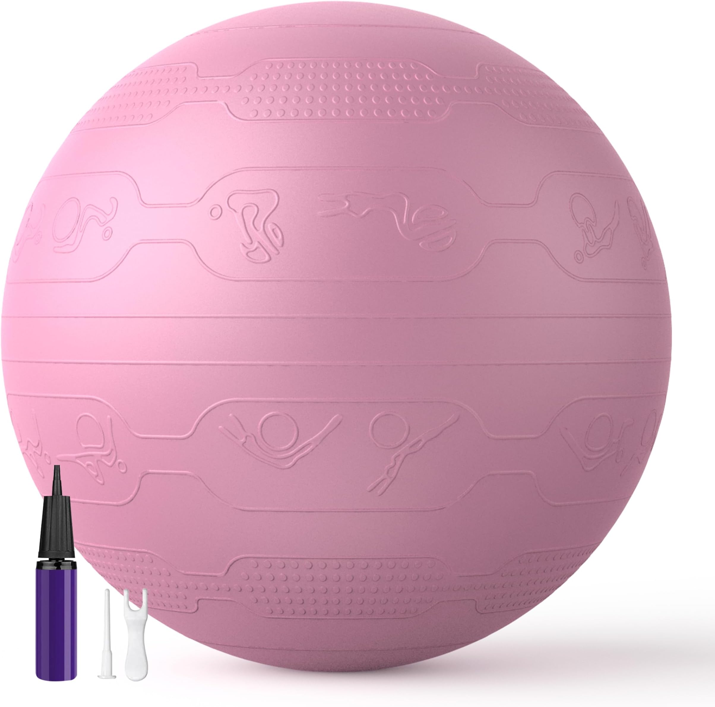 PROIRON Exercise Ball Anti-Burst Yoga Ball Chair with Quick Pump Slip Resistant Gym Ball Supports 500KG Balance Ball for Pilates Yoga Birthing Pregnancy Stability Gym Workout Training