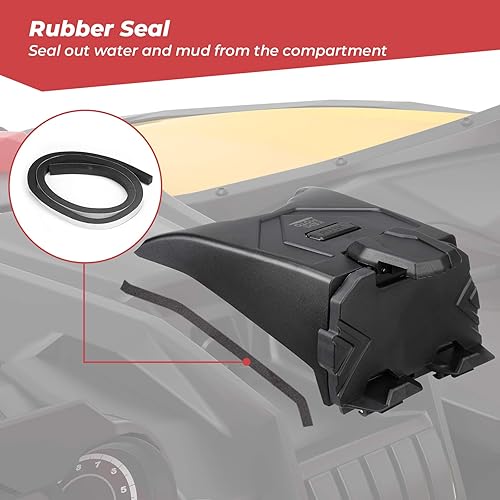 Miniatura 5 de KEMIMOTO Soporte para tableta de dispositivo eléctrico X3, caja de almacenamiento de montaje GPS compatible con todos los modelos Can Am Maverick X3