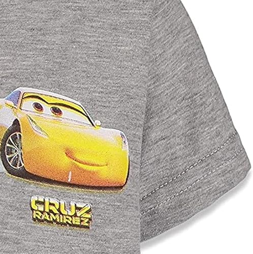 Miniatura 5 de Disney Pixar Cars Tow Mater Lightning McQueen - Paquete de 3 camisetas para bebés y niños grandes