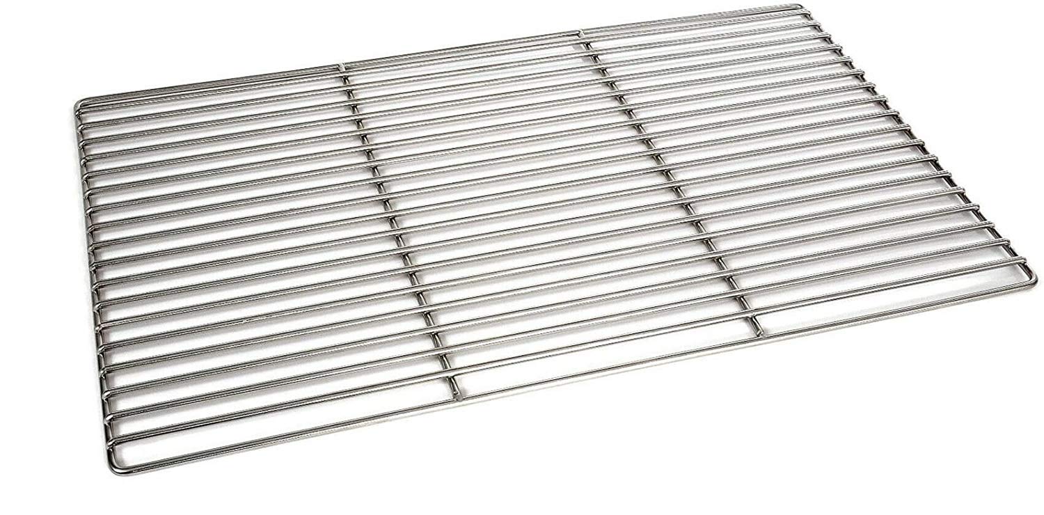 Massiver Grillrost Aus Edelstahl 304 – 41,5x26,8 Cm, 8 Mm Stäbe, Elektropoliert & Rostfrei