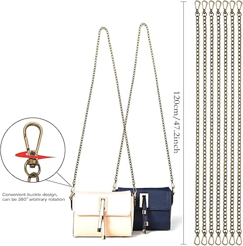 Miniatura 2 de Cadena de repuesto para bolso, paquete de 8 unidades, cadena, bolso de hombro, cadena, bolso de mano, cadena de hombro, cadena para bolso cruzado de