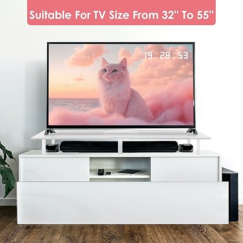 Miniatura 6 de Elevador de doble monitor para escritorio, soporte para monitor grande para 2 monitores con ángulo de longitud ajustable, doble elevador de