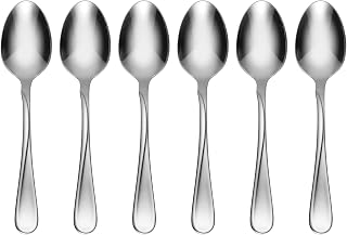Oneida Flight 6-Piece Teaspoon Set - Mirror Finish 18/0 Stainless Steel, Rust Resistant, Dishwasher Safe