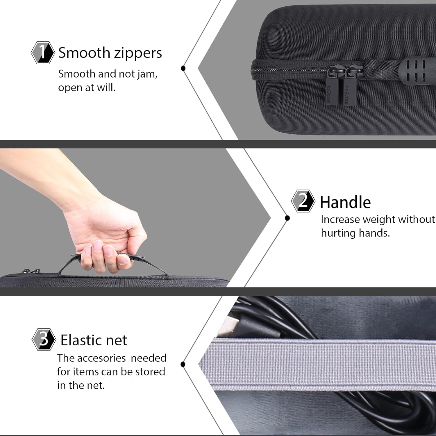 Hard Travel Case Replacement for Ultimate Ears MEGABLAST Portable Wi-Fi Bluetooth Speaker by co2CREA (Black) - Image 4