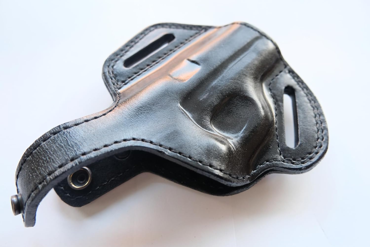 Leather Handcrafted Belt OWB Holster for Cz 82 (R.H) (Black Tan)