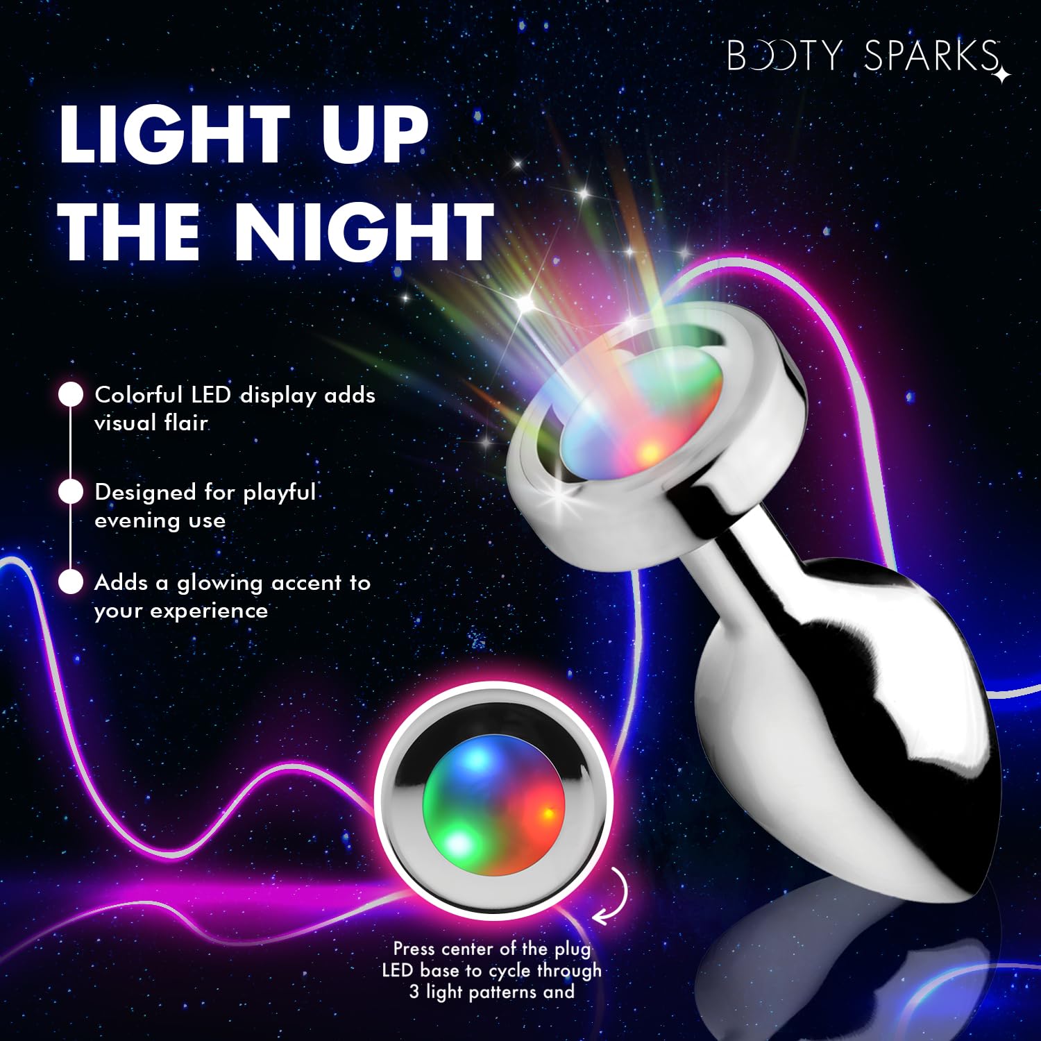 light up anal plug porn Showing off my light up butt plug main image 1