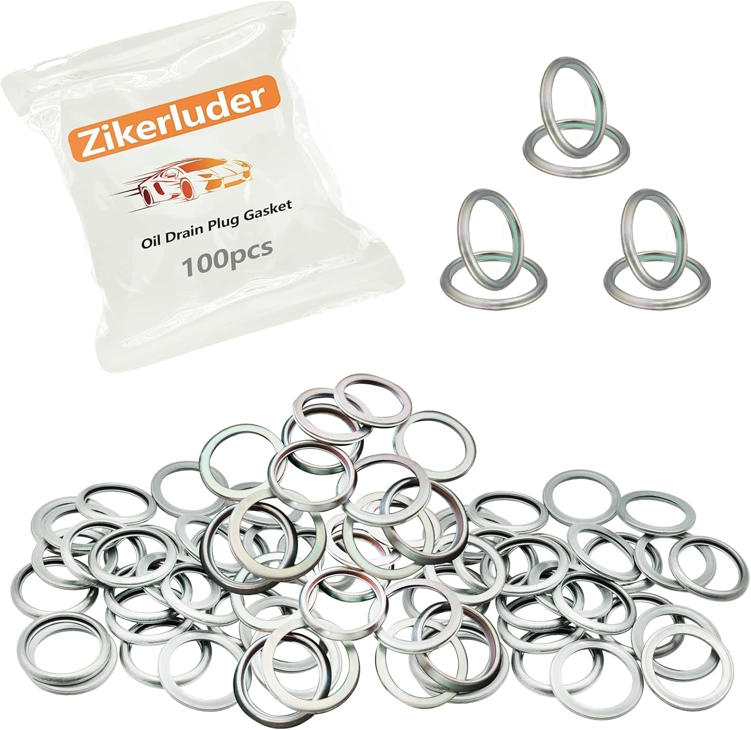 100PCS Oil Drain Plug Gasket Crush Washer Compatible with S-ubaru 2010-2024 Replace 803916010