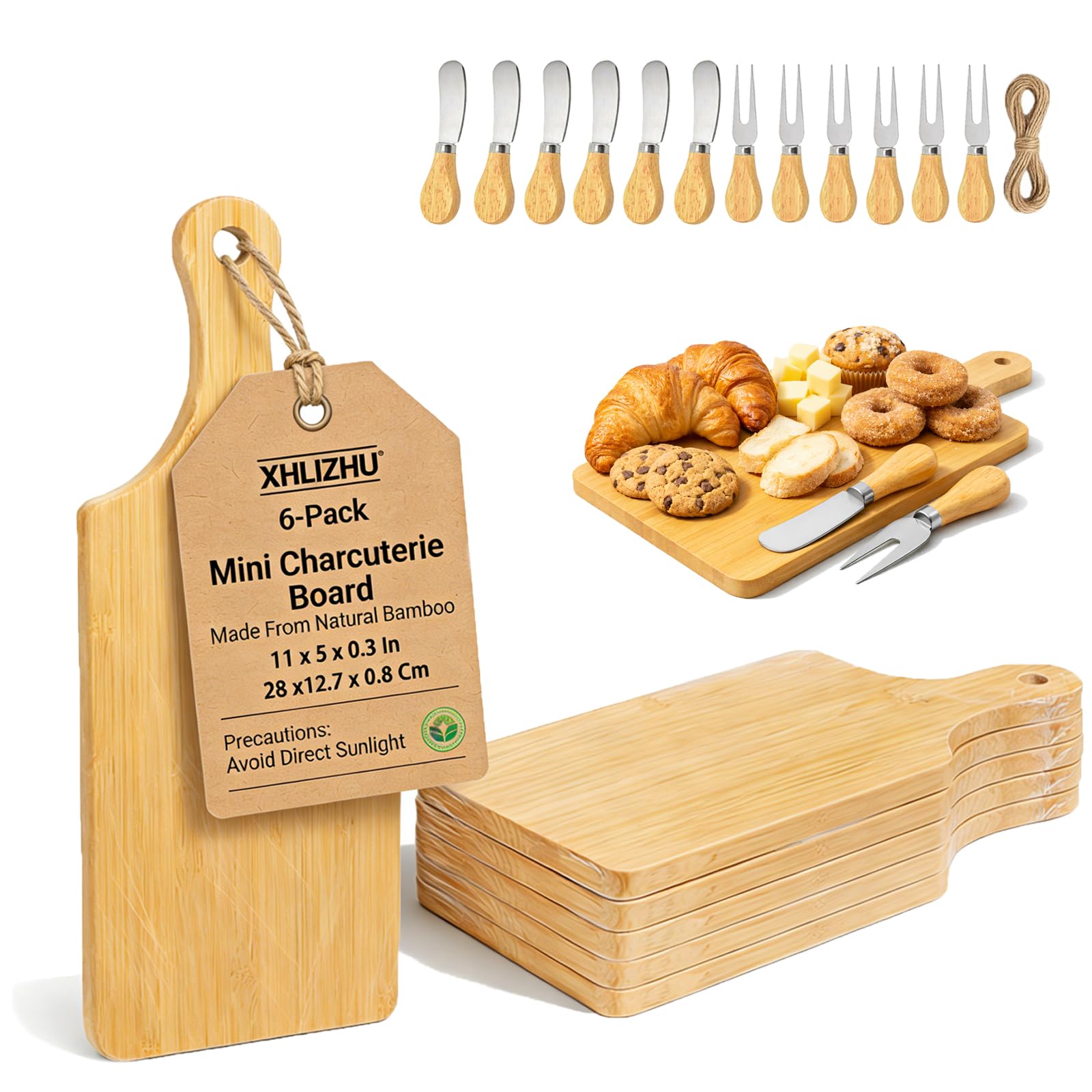 Planche à fromage individuelle avec poignée pour simplifier le service de vos invités