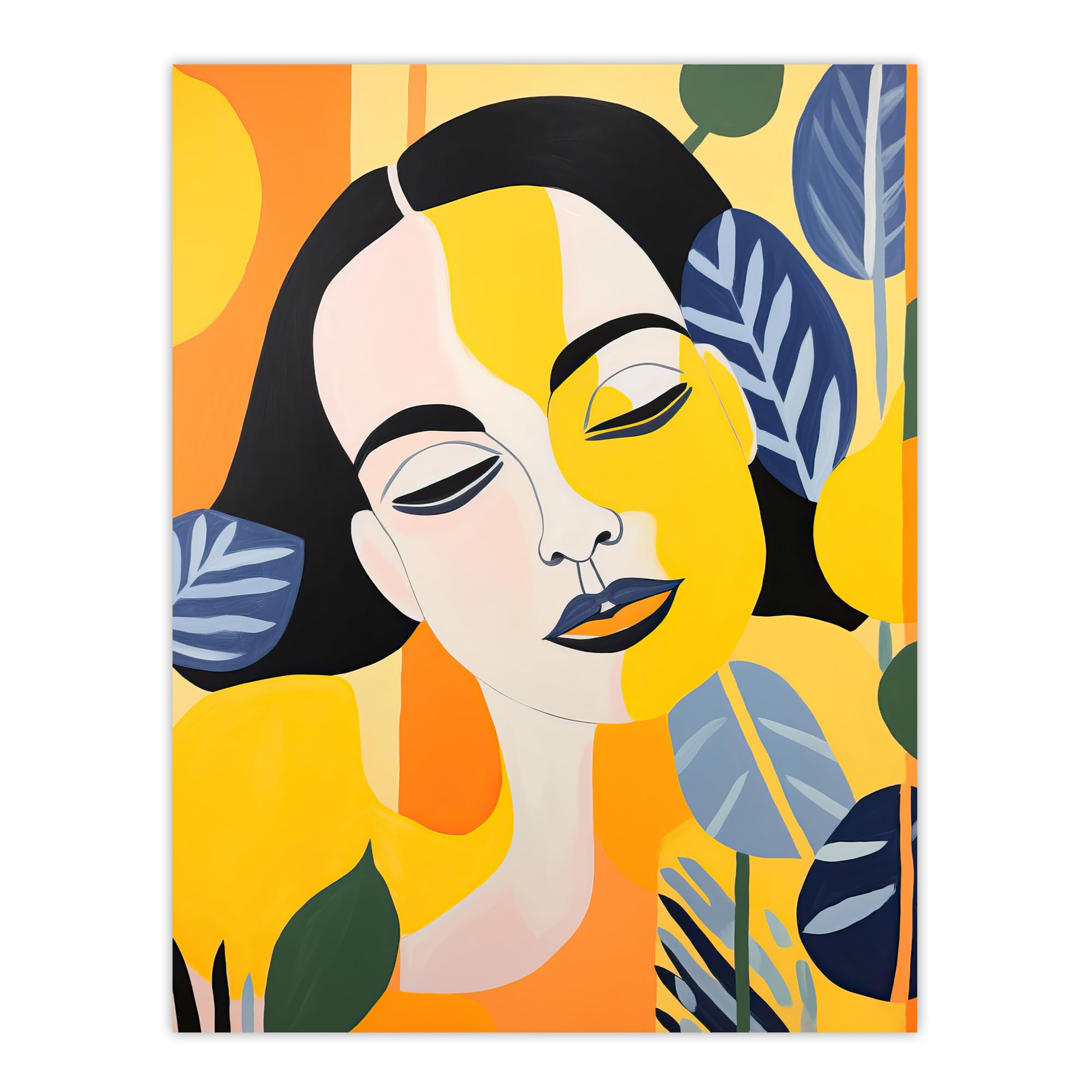 Wee Blue Coo I Dream In Yellow Bright Women Fun Bold Extra Large XL Wall Art Poster Print