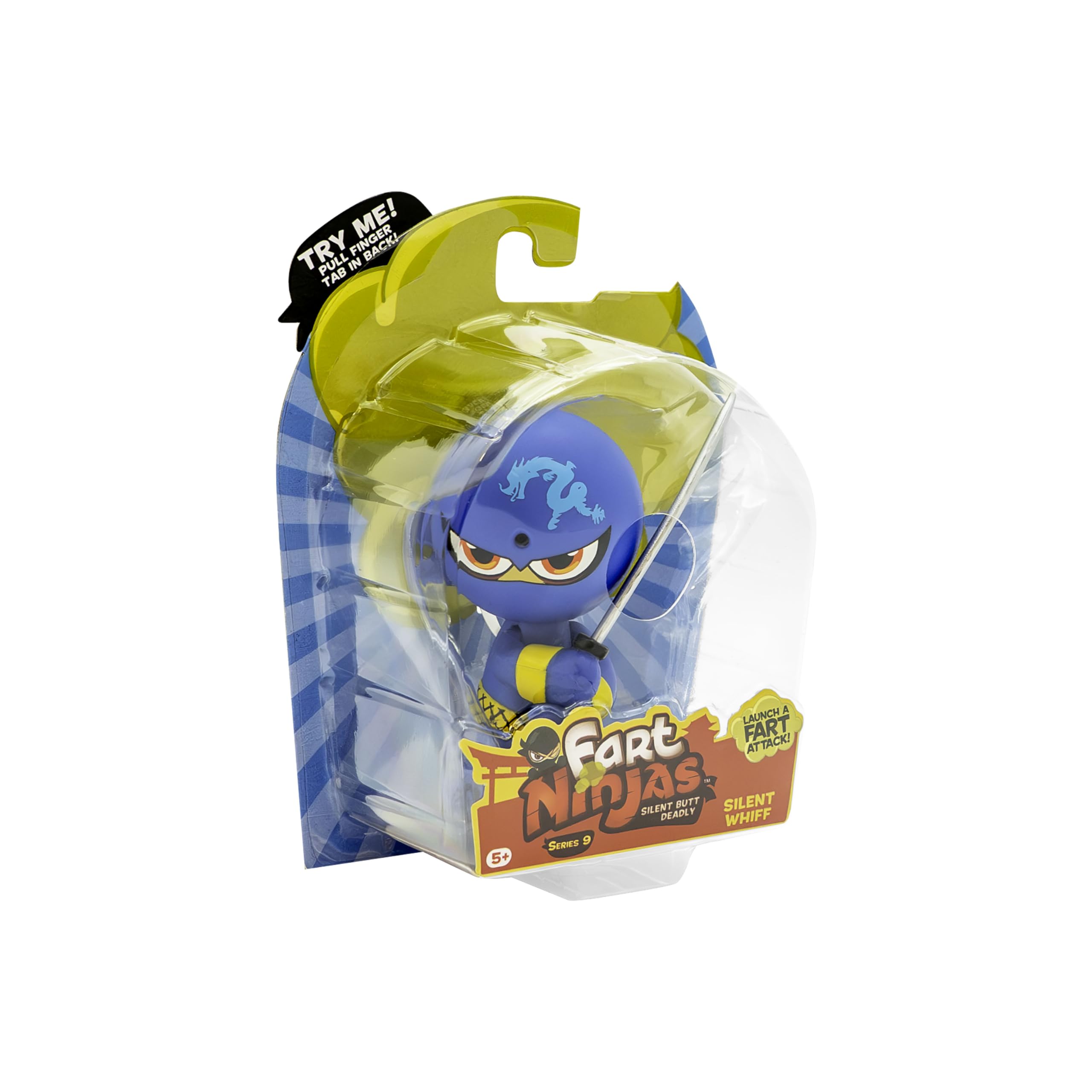 Fart Ninjas ,Silent Whiff Series 9 Collectible Figures,10 Hilariously Realistic Fart Sounds,Ages 5+ Gifts & Toys 8 to Collect, Blue — image 1
