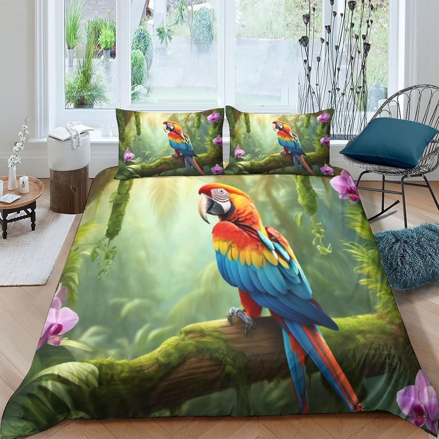 Housse de couette 260x230 zippée pour simplifier le change du lit et supprimer les plis