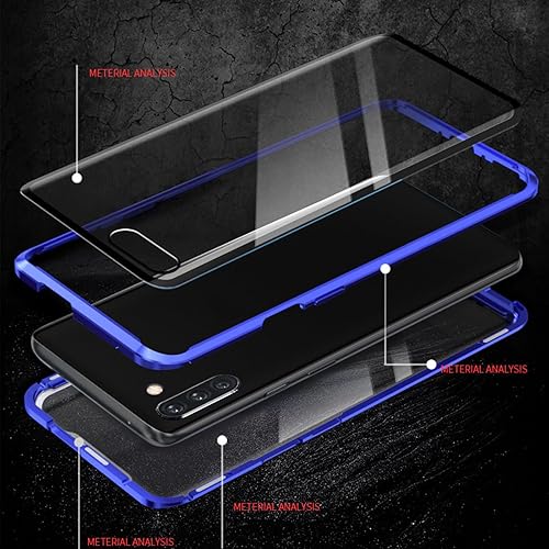 Miniatura 8 de Coridbrief - Funda magnética de vidrio templado de doble cara para Samsung Galaxy S23S22S21S20S10 Plus Ultra (verde, para Samsung S23U)