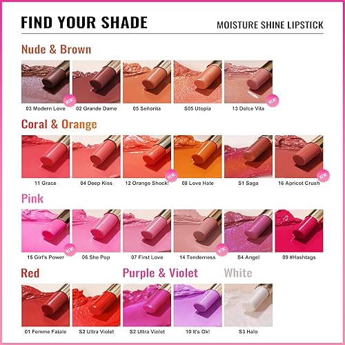 Miniatura 6 de Oulac Lápiz labial Warm Pink Shine - Lápiz labial hidratante con brillo, bálsamo labial con tinte, acabado jugoso con brillo transparente, fórmula