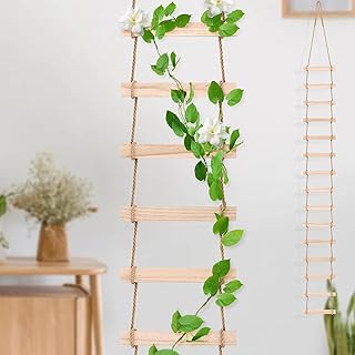 Wood Ladder Design Climbing Plants Trellis, Strong Natural Garden Trelli...