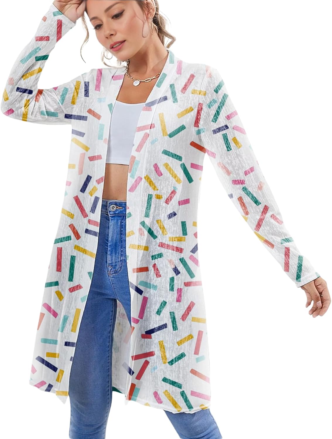 Summer Cardigan For Women Trendy Maxi Lightweight Plus Size Beach Cover Ups For Wom...