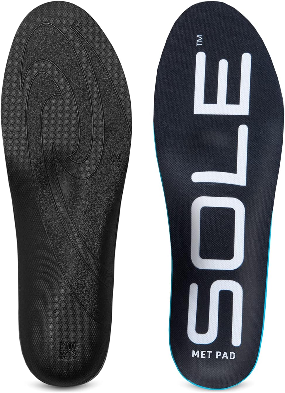 SOLE Active Thick Shoe Insoles with Metatarsal Pads - Men's Size 4/Women's Size 6