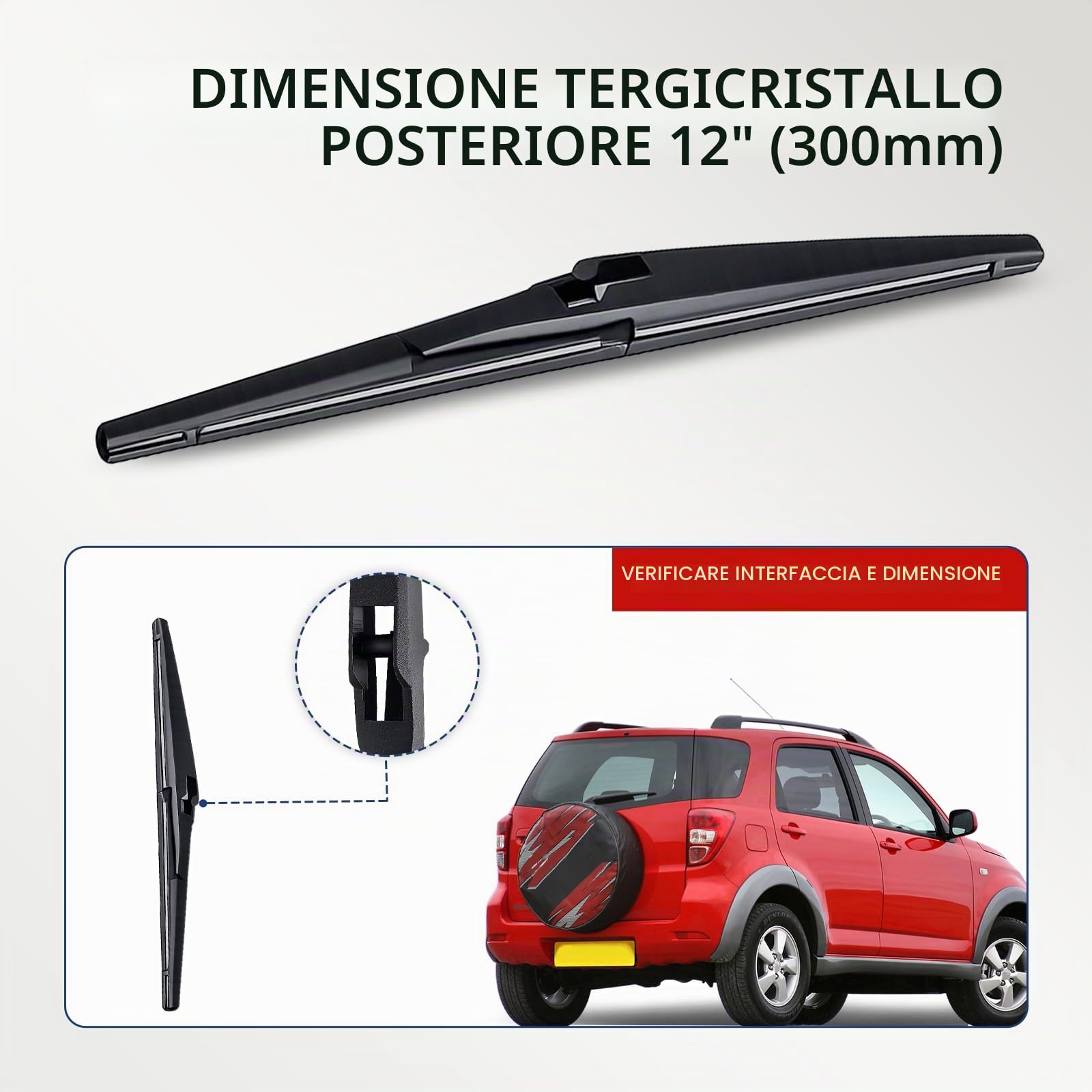 Per Daihatsu Per Terios MK2 J200 F700 2006 2007 2008 2009 2010 2011 2012-2017 Anteriore Posteriore Tergicristallo Parabrezza Finestra Accessori 3PCS
