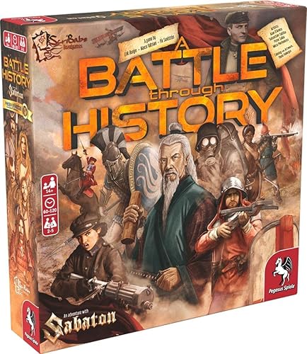 A Battle Through History - Juego de mesa de Pegasus Spiele 2-5 jugadores - Juegos de mesa para la familia - 60-120 minutos de juego - Juegos para la