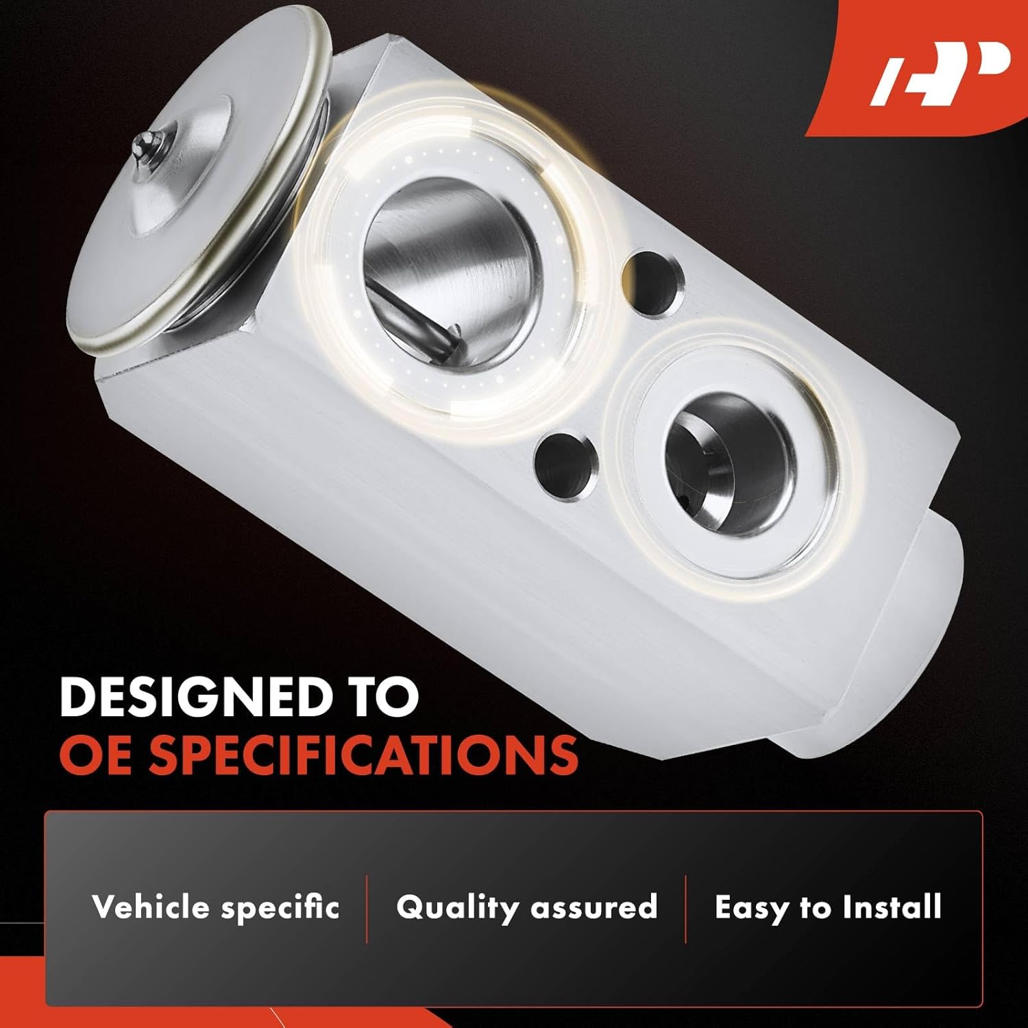 A-Premium Rear AC Expansion Valve Compatible with Chevrolet Traverse & GMC Acadia & Buick Enclave & International HV507/HV513/HV607/HV613/HX520/HX620/LT625/LoneStar & Peterbilt 567/579