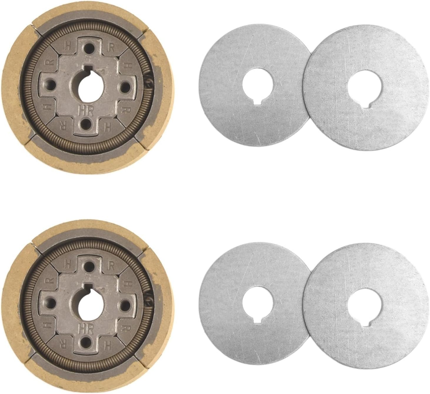 Clutch With Gasket Assembly, 15Mm Inner Diameter 80Mm Outer Diameter Metal Mechanical Component For EH12 EH12-2D EH12-2B For Mikasa MT-72FW Engine Generator(2set)