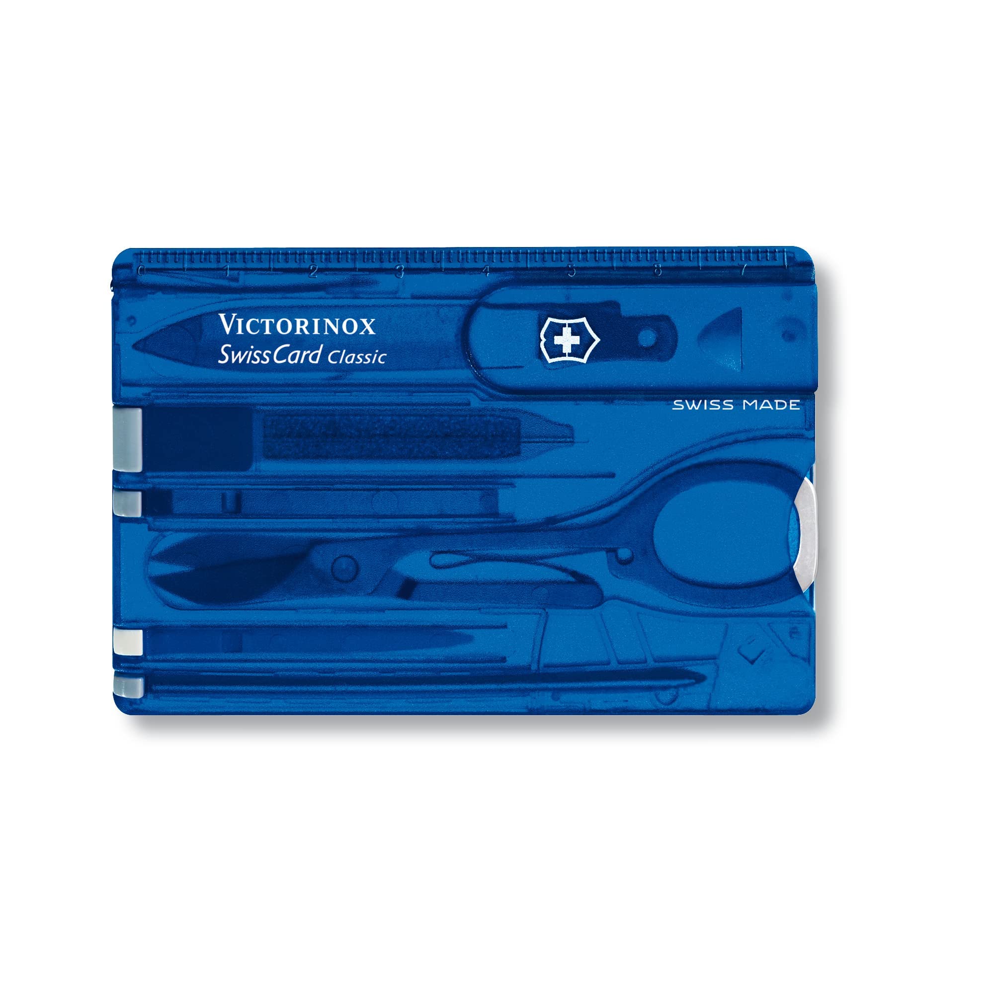 Victorinox SwissCard Classic - 10 Functions, incredible functionality that fits a wallet, Blue - 82 mm - 0.7122.T2-picture-23
