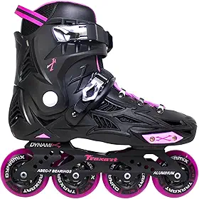Patins Traxart Freestyle Dynamix Preto - Rodas 80mm ABEC-7